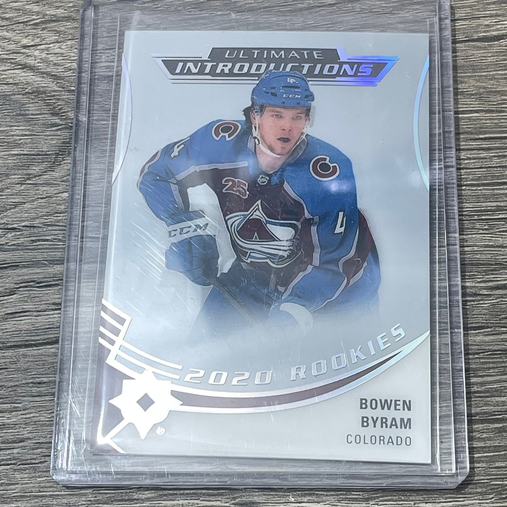 Upper‎ Deck Colorado Avalanche Bowen Byram Ultimate Introductions Silver Rookie